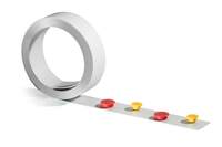 DURABLE selbstklebendes Metallband für Magnete, 5 m, weiss