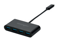 4-Port Hub CH1200 USB-C, schwarz