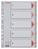 PlastikregisterA4 1-5, PP, 5 Blatt, grau