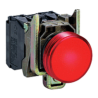 Schneider Electric XB4BVB4 alarmowy sygnalizator świetlny 24 V Czerwony