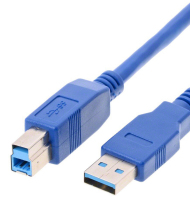 Helos 014683 USB-kabel 3 m USB 3.2 Gen 1 (3.1 Gen 1) USB A USB B Blauw