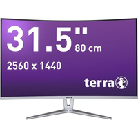 Wortmann AG TERRA 3030198 LED display 80 cm (31.5 Zoll) 2560 x 1440 Pixel UltraWide Quad HD LCD Silber, Weiß