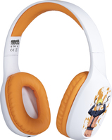 Konix Naruto KX BT HEADPHONES Kopfhörer Verkabelt & Kabellos Kopfband Gaming Bluetooth Orange, Weiß
