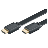 M-Cab HDMI Hi-Speed Flachkabel w/E - 4K/60Hz - 1.5m, schwarz
