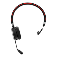 Jabra Evolve 65 Headset Vezetékes és vezeték nélküli Fejpánt Hívás/zene Micro-USB Bluetooth Fekete