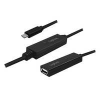 LogiLink UA0325 kabel USB 15 m USB 2.0 USB A USB C Czarny