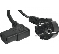 Tecline 808210 câble électrique Noir 2 m Prise d'alimentation type F IEC C13