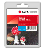 AgfaPhoto APCCLI581XXLC inktcartridge 1 stuk(s) Compatibel Cyaan