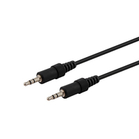 Savio CLS-12 audio kábel 2 M 3.5mm Fekete