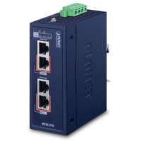 PLANET IPOE-270 hálózati kapcsoló Ethernet-áramellátás (PoE) támogatása Kék