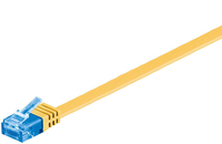 Microconnect V-UTP6A005Y-FLAT kabel sieciowy Żółty 0,5 m Cat6a U/UTP (UTP)