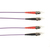 Black Box FOCMP62-003M-STST-VT Glasvezel kabel 3 m 2x ST OFNP OM1 Paars