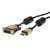 ROLINE 11.04.5896 adaptador de cable de vídeo 1,5 m HDMI tipo A (Estándar) DVI-D Negro, Oro