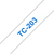 Brother TC-203 nastro per etichettatrice Blu su bianco