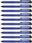 STABILO PALETTE, rollerball met drukmechanisme, blauw, lijnbreedte F (0.4 mm), 10 stuks, blauw schrijvend