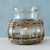 Boltze Velato Vase Vase mit runder Form Glas, Weiden Braun, Transparent