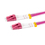 LogiLink FC4LC20 InfiniBand/fibre optic cable 20 m 2x LC Pink