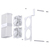 Jonsbo NF-1 White Speichermodul Kühlkörper/Radiator Weiß