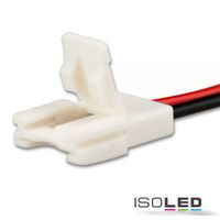 Article picture 1 - Flex strip clip connector SLIM 2-pole :: white for width 10mm :: with 200mm cable