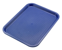 Tablett MODERN 41 x 31cm blau Stapelnocken, recyclebar, resistent gegen Säuren