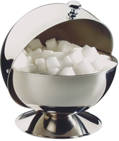 Zuckerkugel mit Rolldeckel Ø 13,5 cm, H: 15 cm Edelstahl, hochglanzpoliert