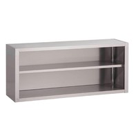 Gastro M Wandschrank 1200x400x600mm Wandschrank offen aus Edelstahl AISI430 mit