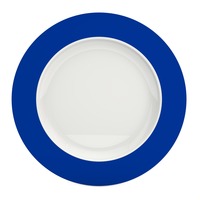 Ornamin Teller flach 1204, Ø27cm Rand blau Der große tiefe Teller aus der