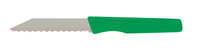 Brötchenmesser mit Wellenschliff, Griff Kunststoff grün, Gesamtlänge ca. 18,5