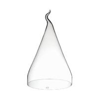 Glas-Cloche, D:26cm, H:41-44cm Borosilikatglas, klar, mundgeblasen, von Hand