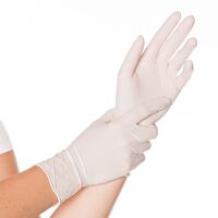 Einweg-Handschuh Nitril, Safe Premium, puderfrei, Länge 24cm, Gr. 9/L, Weiß, 1000 Stück