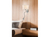 Wandleuchte HOTEL mit LED Leselampe & Stecker, Stoffschirm Weiß Ø20cm