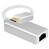 Helos Adapterkabel Ethernet, USB 3.1 Type-C™ St./RJ45 Buchse, PREMIUM, silber