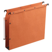 ELBA Hängemappe "AZV Ultimate" A4, aus 240 g/m² Karton, Bodenbreite 50 mm, seitlich offen, für ca. 330 DIN A4-Blätter, orange, Packung mit 25 Stück