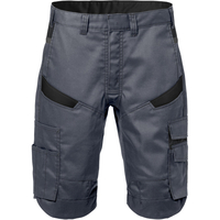 Fristads Shorts Fusion 2562 STFP, Gr. 56, Grau/Schwarz, 65% Polyester, 35% Baumwolle, 260 g/m²