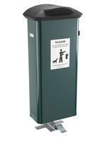Pedal Operated Dog Waste Bin - 66 Litre - Green