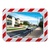 600 x 400mm P.A.S Traffic Mirror with Red & White Frame