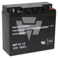 Multipower Blei-Akku MP18-12 MP18-12 Pb 12V / 18Ah VdS-Nr. G114074, M5