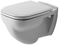 DURAVIT 2210092000 Wand-WC D-CODE flach, 355 x 540 mm HygieneGlaze weiß
