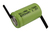 VHBW rechargeable battery 1/2AA with soldering lug in Z-shape, NiMH, 1.2V, 600mAh
