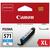 Canon CLI-571XL Ink Cartridge Page Life 375pp 11ml Cyan Ref 0332C001