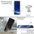 NALIA Custodia Integrale compatibile con Samsung Galaxy S8 Plus, Fronte & Retro Cover Protettiva con Vetro Temperato, Sottile Grip Bumper Case Telefono Cellulare Protezione Blu