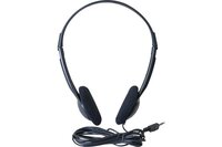 Casque Stéréo Eco Jack 3.5 mm noir (5 m)