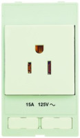 Steckdose, grau, 15 A/125 V, USA/Japan, 39500010004