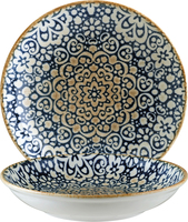 Teller tief Alhambra; 500ml, 20x3.5 cm (ØxH); blau/weiß/braun; rund; 12 Stk/Pck