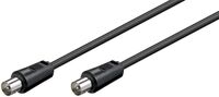 Coax M-M 1.5m Black 75 Ohm Double shielded for interference-free signal transmission Koaxialkabel