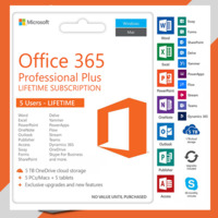 Microsoft Office 365 - Sans abonnement (à vie) - PC/Mac/Android/iOS