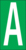 Buchstaben - A, Grün, 38 x 22 mm, Baumwoll-Vinylgewebe, Selbstklebend, B-500