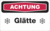 Focus-Schild - ACHTUNG<br>Glätte, Rot/Schwarz, 20 x 30 cm, Aluminium, Weiß