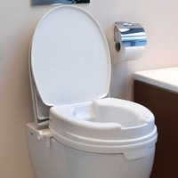 nanoComfort Toilettensitzerhöhung Servocare mit Deckel, weiß (1 Stück), Detailansicht