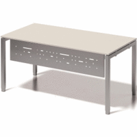 Fußraumblende für Schreibtisch Cito 1600mm Farbe silber